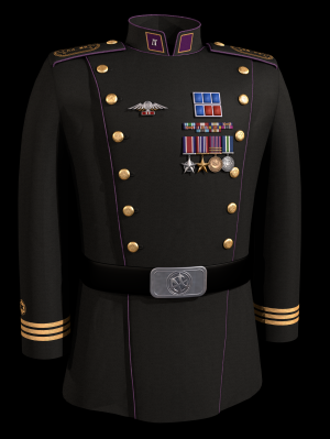 Uniform of LCM Matthew Steel