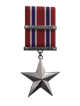 Iron Star with Silver Ribbon