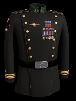 Uniform of CPT Garyth Mantisa